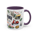 Ho Chi Minh City Coffee Mug | Vietnam Souvenir Travel Gift | Accent Color Ceramic 11oz 15oz