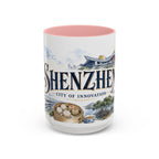 Shenzhen Coffee Mug | China Travel Souvenir | Vintage Illustrated City Gift | 11 oz 15 oz Accent Mug