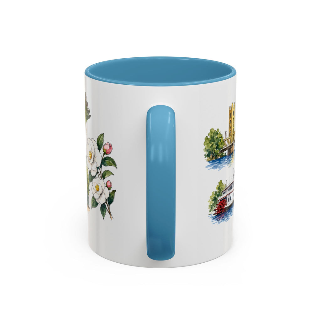 Sacramento Illustrated Travel Mug | City Souvenir Accent Coffee Mug | 11oz 15oz Ceramic Cup