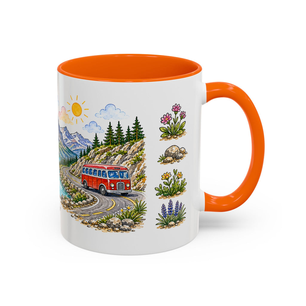 Glacier National Park Mug | US Travel Souvenir Accent Coffee Mug | 11oz 15oz Ceramic Cup
