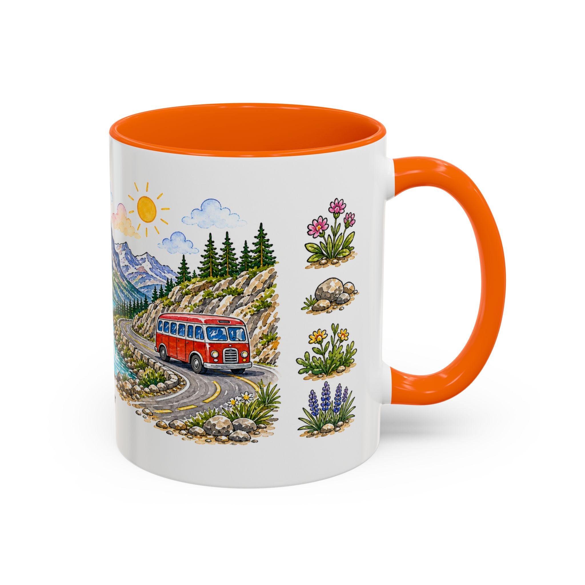 Glacier National Park Mug | US Travel Souvenir Accent Coffee Mug | 11oz 15oz Ceramic Cup