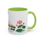 Bangkok Coffee Mug | Thailand Travel Souvenir | Porcelain Decal City Gift | 11oz 15oz Accent Mug
