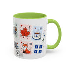 Montreal Coffee Mug | Postage Stamp Collage Mug | Travel Souvenir Accent Cup 11oz 15oz