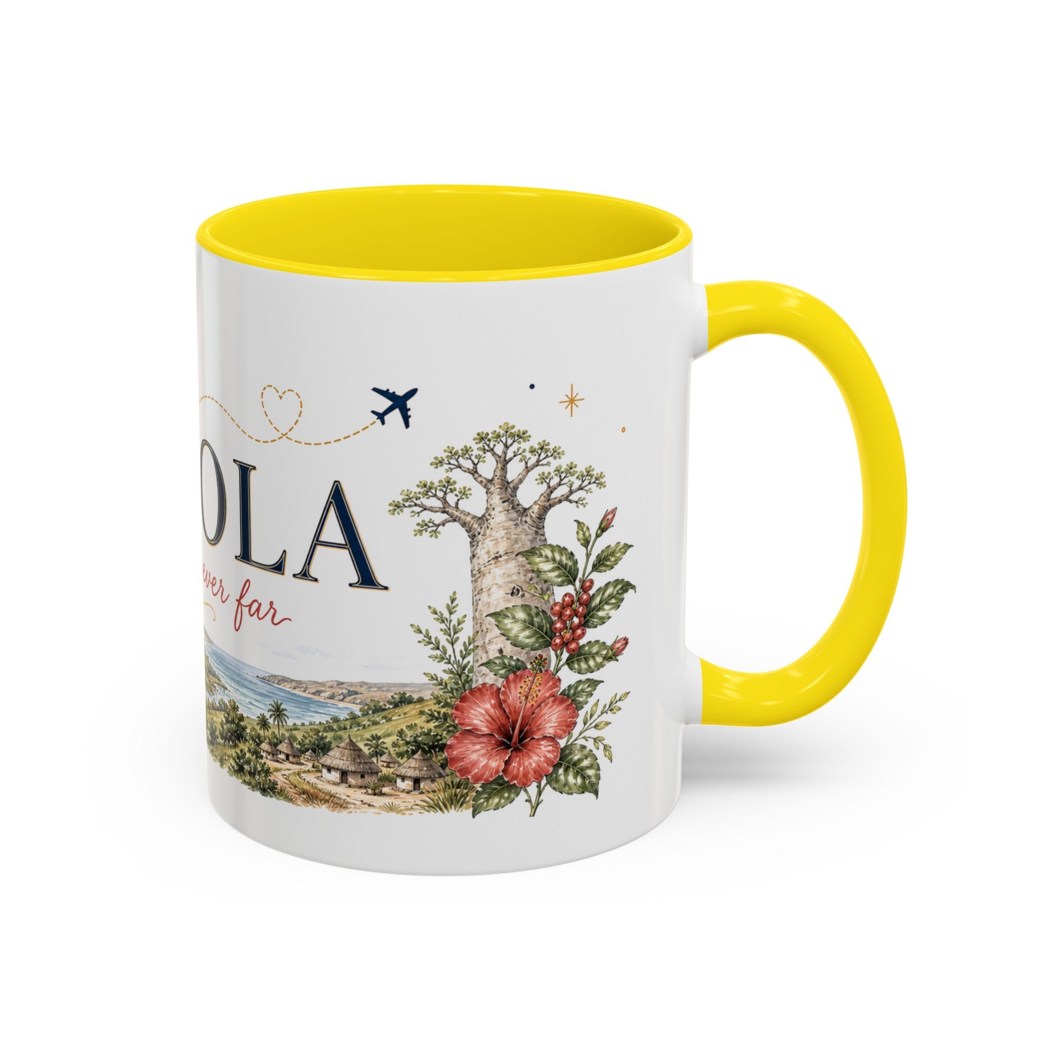 Angola Home Country Mug | Moving Away Gift | Long Distance Friendship | 11 oz 15 oz Accent Mug