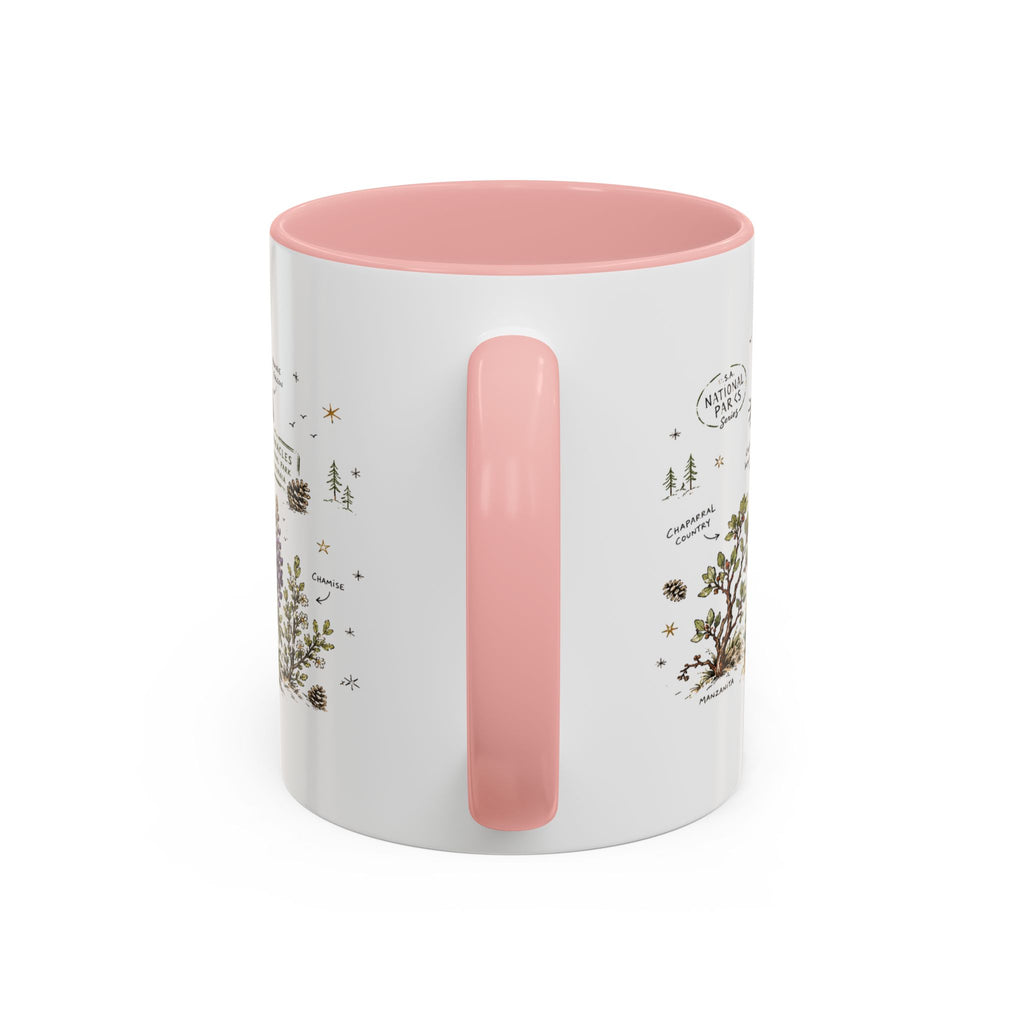 Pinnacles National Park Coffee Mug | California Rock Climbing Condor Gift | Accent Color Ceramic 11oz 15oz