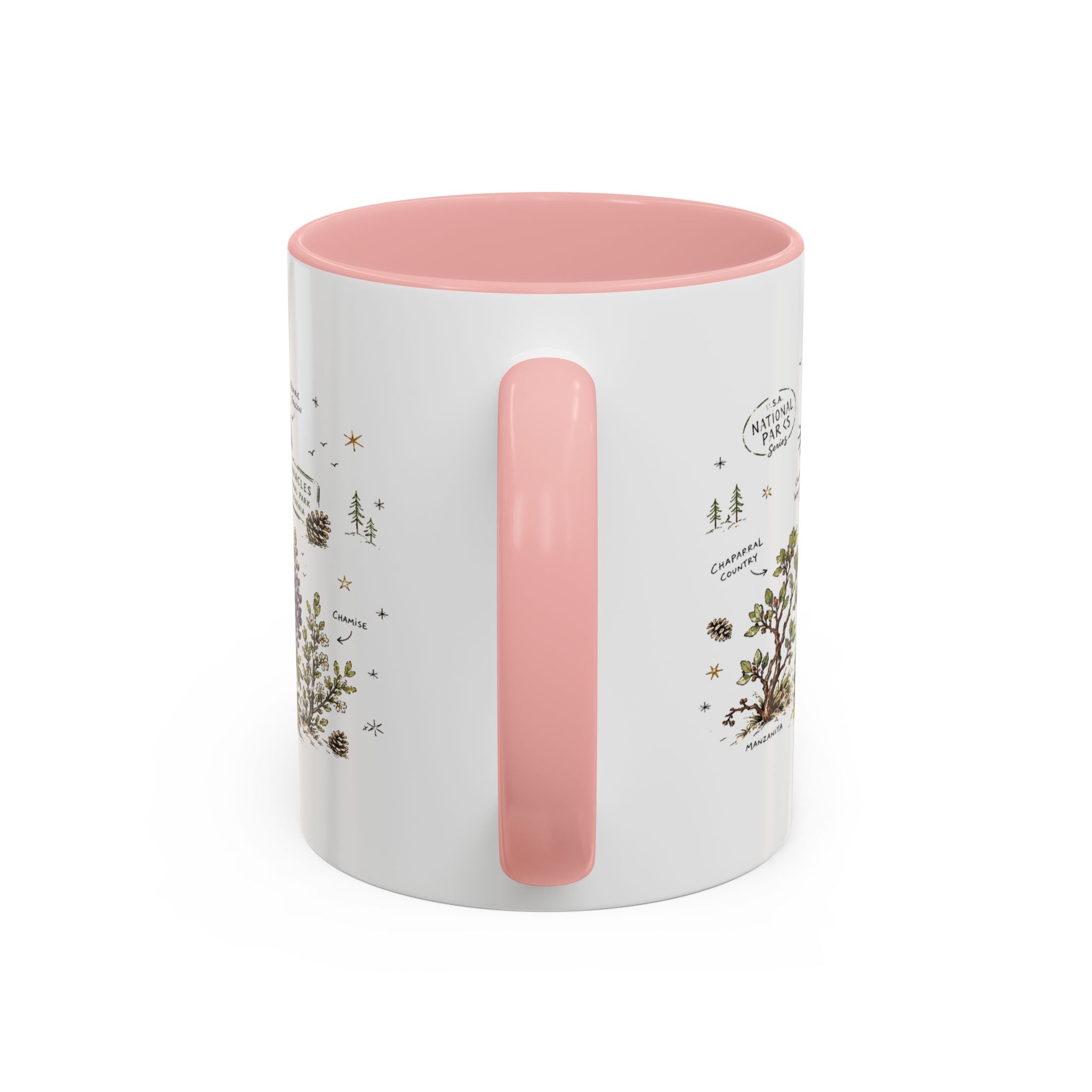 Pinnacles National Park Coffee Mug | California Rock Climbing Condor Gift | Accent Color Ceramic 11oz 15oz