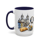 Quito Coffee Mug | Ecuador Travel Souvenir | Vintage Illustrated City Gift | 11 oz 15 oz Accent Mug