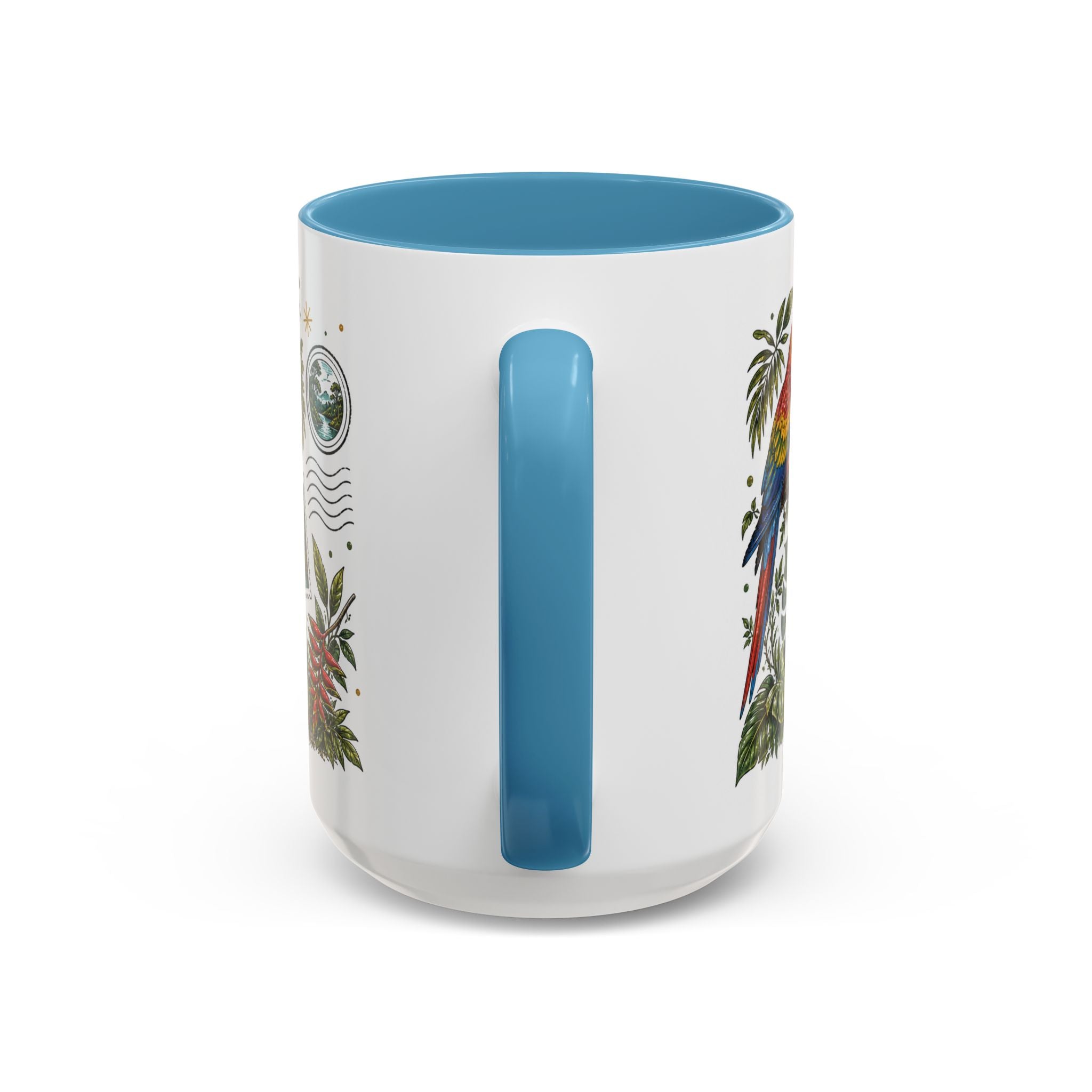 Amazon Rainforest Coffee Mug | Travel Destination Souvenir Gift | Accent Color Ceramic 11oz 15oz