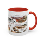 Canyonlands National Park Coffee Mug | Utah Red Rock Desert River Gift | Accent Color Ceramic 11oz 15oz