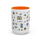 Lisbon Christmas Mug | Watercolor City Souvenir | Ceramic Coffee Cup 11oz 15oz