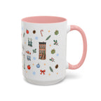 New York City Christmas Mug | Watercolor City Souvenir | Ceramic Coffee Cup