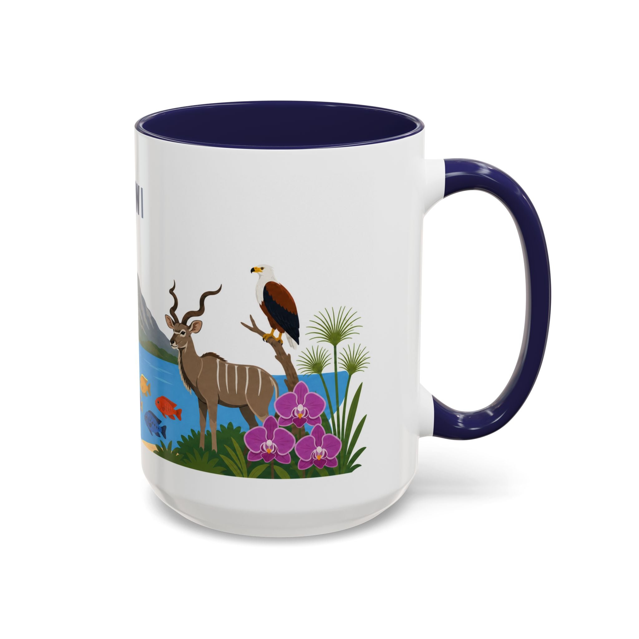 Malawi Coffee Mug | Travel Souvenir Accent Mug | Country Gift Ceramic Cup 11oz 15oz