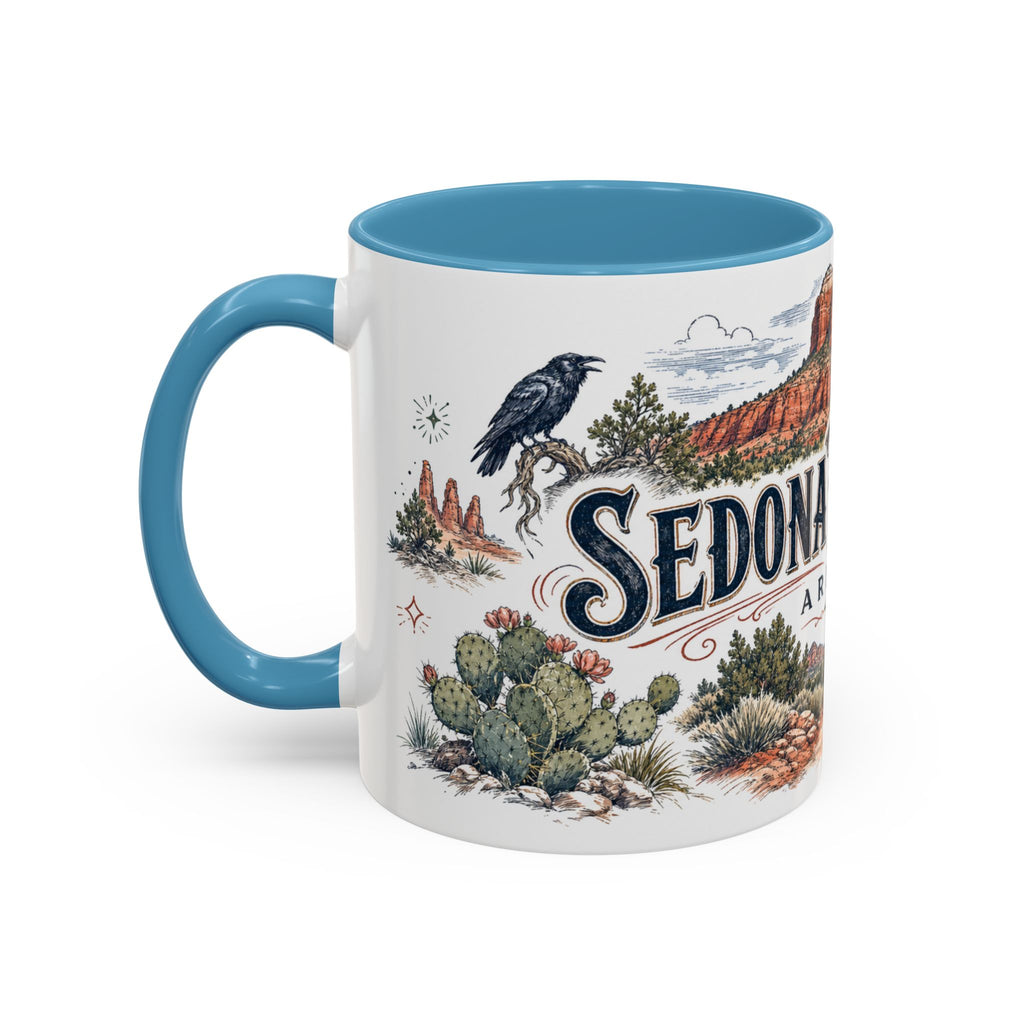 Sedona Red Rocks Mug, Arizona Travel Souvenir, Bucket List Gift, Accent Ceramic Coffee Mug 11oz 15oz