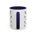 Massachusetts Mayflower Mug, State Flower Floral Coffee Cup, 11oz Botanical Gift