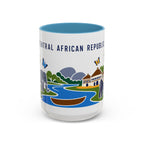 Central African Republic Coffee Mug | Travel Souvenir Accent Mug | Country Gift Ceramic Cup 11oz 15oz