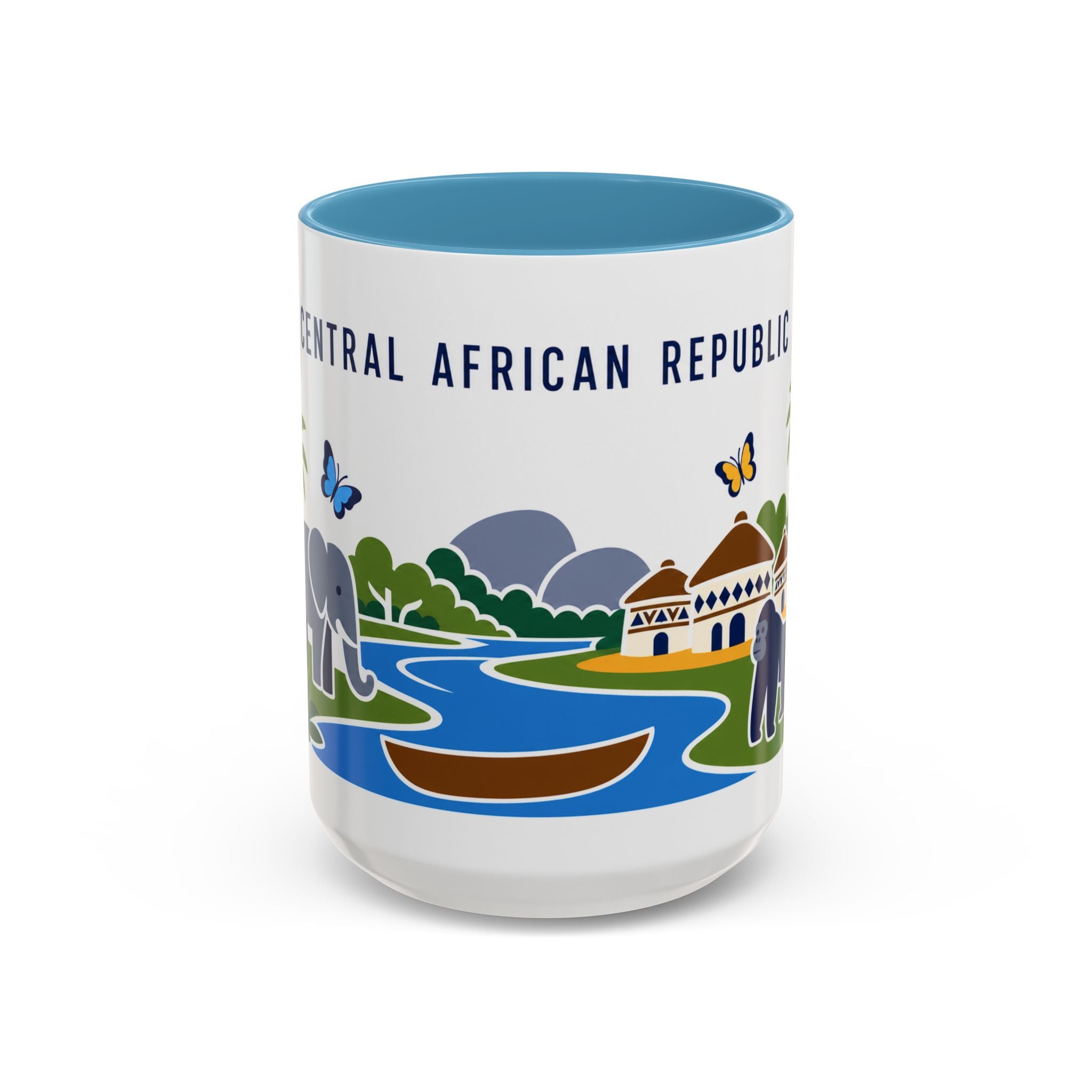 Central African Republic Coffee Mug | Travel Souvenir Accent Mug | Country Gift Ceramic Cup 11oz 15oz