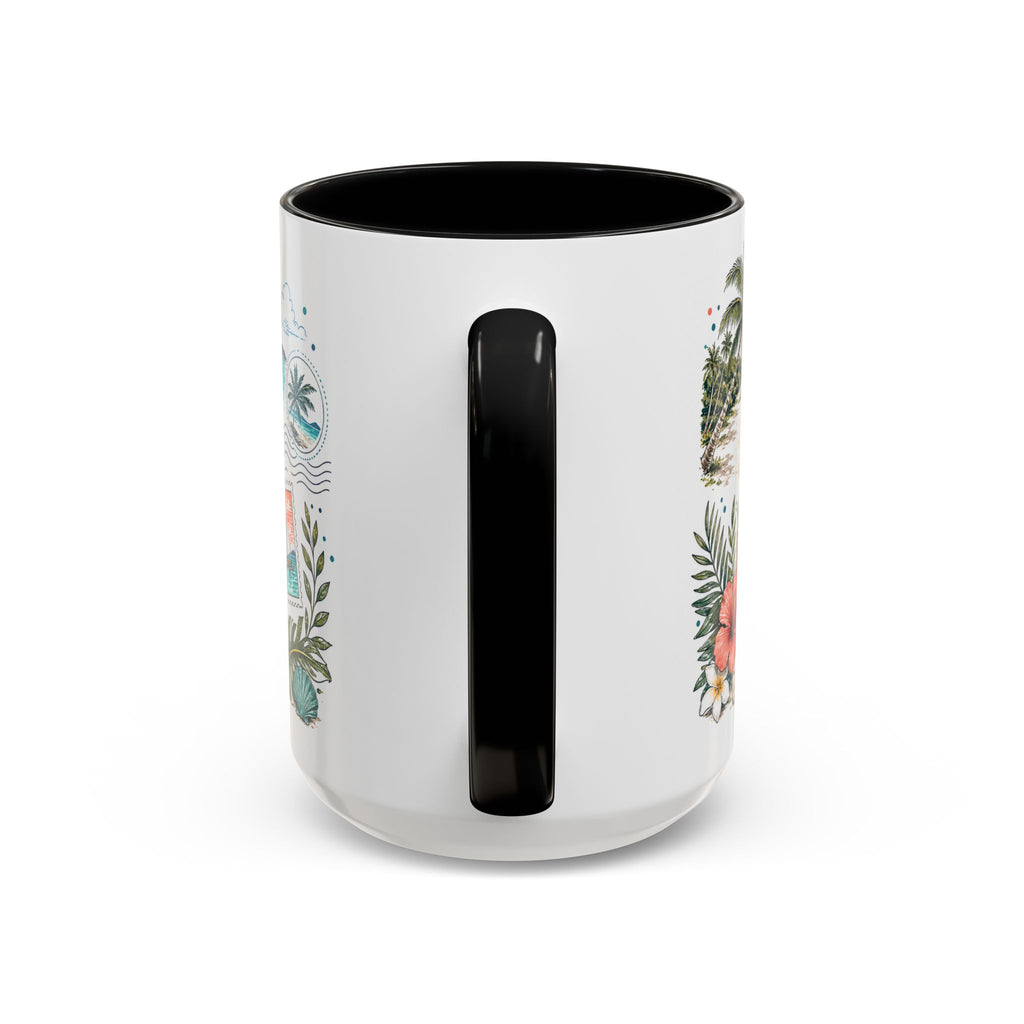 Boracay Coffee Mug | Travel Destination Souvenir Gift | Accent Color Ceramic 11oz 15oz