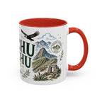 Machu Picchu Coffee Mug | Travel Destination Souvenir Gift | Accent Color Ceramic 11oz 15oz