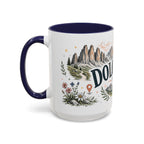 Dolomites Coffee Mug | Travel Destination Souvenir Gift | Accent Color Ceramic 11oz 15oz