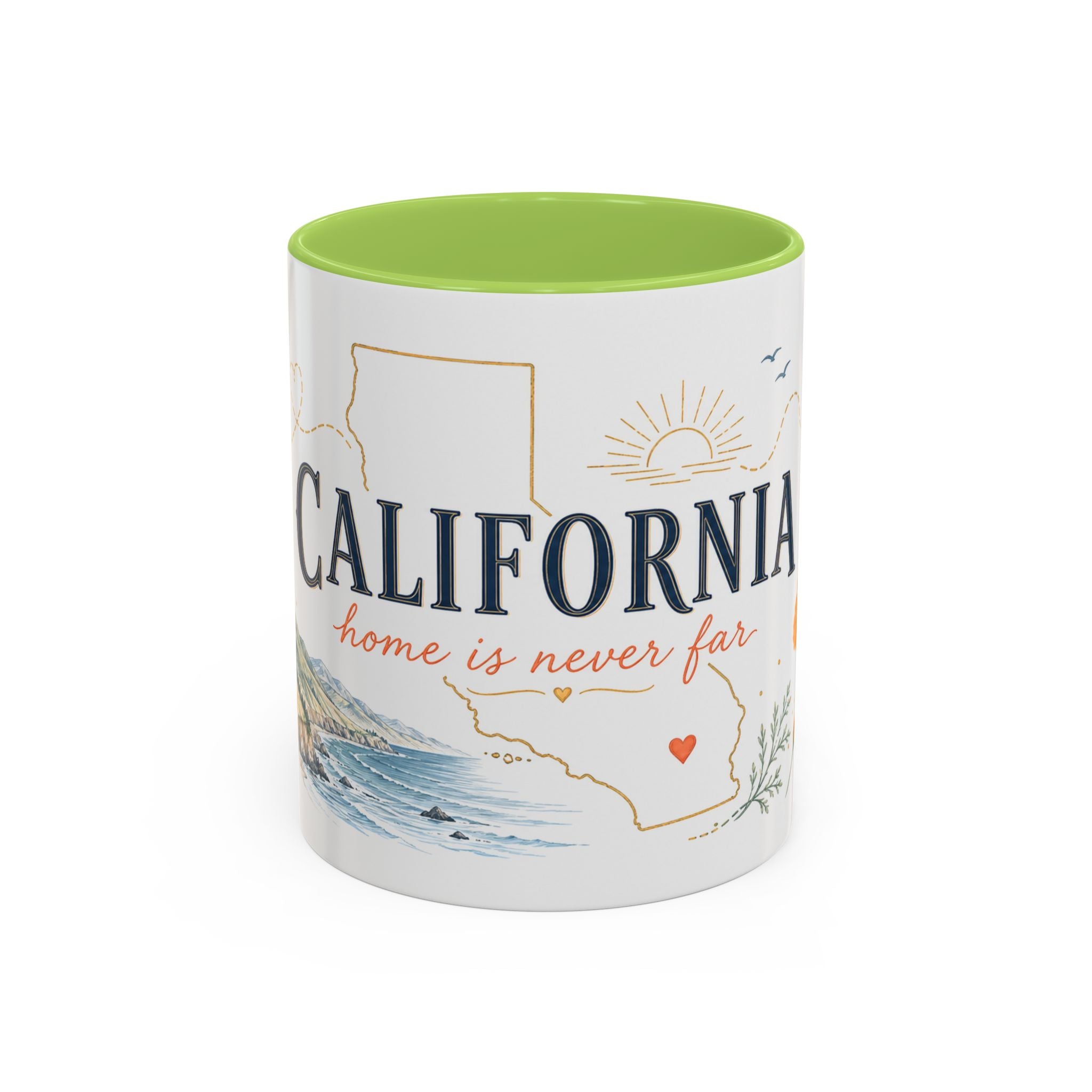California Home State Mug | Moving Away Gift | Long Distance Friendship Coffee Cup