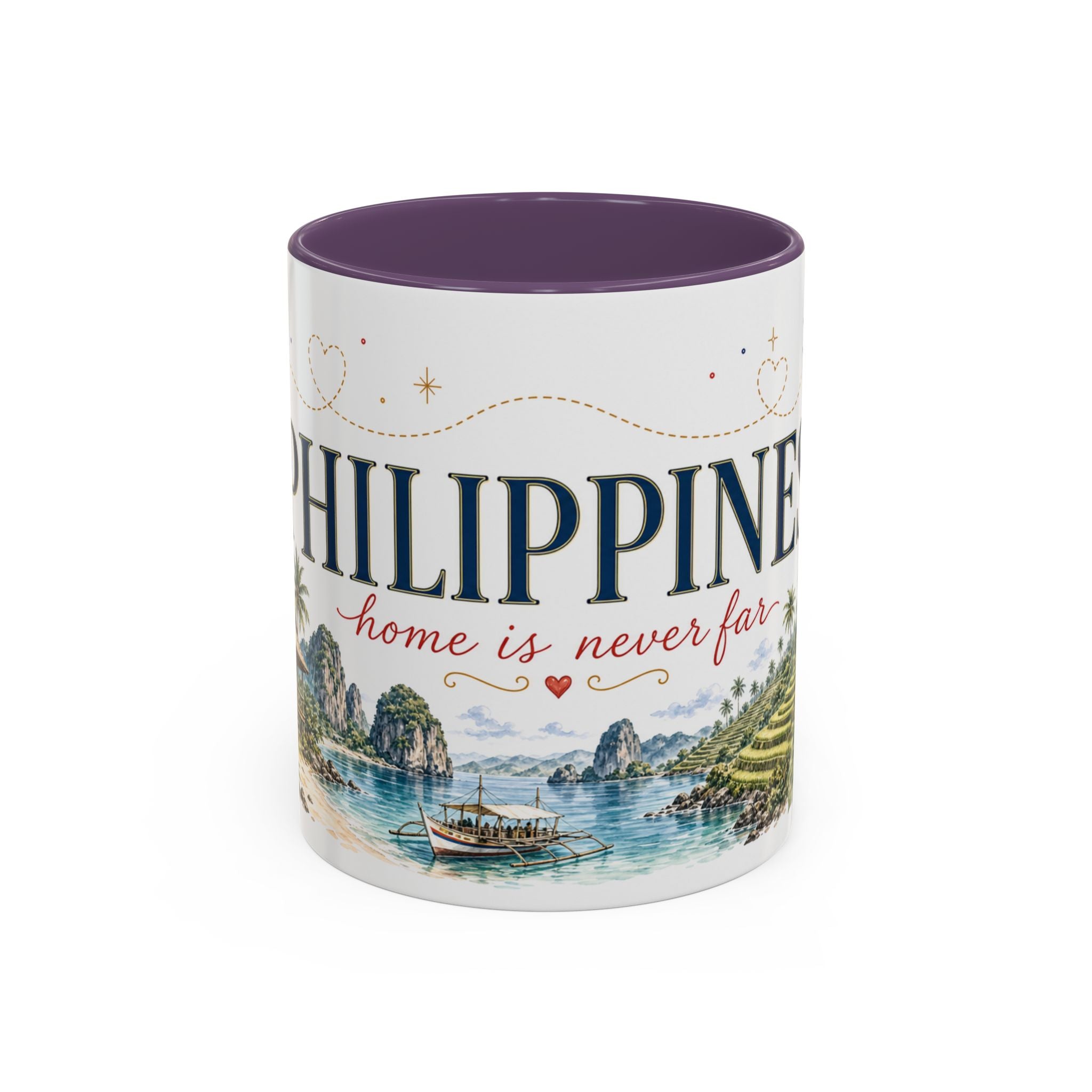 Philippines Home Country Mug | Moving Away Gift | Long Distance Friendship | 11 oz 15 oz Accent Mug