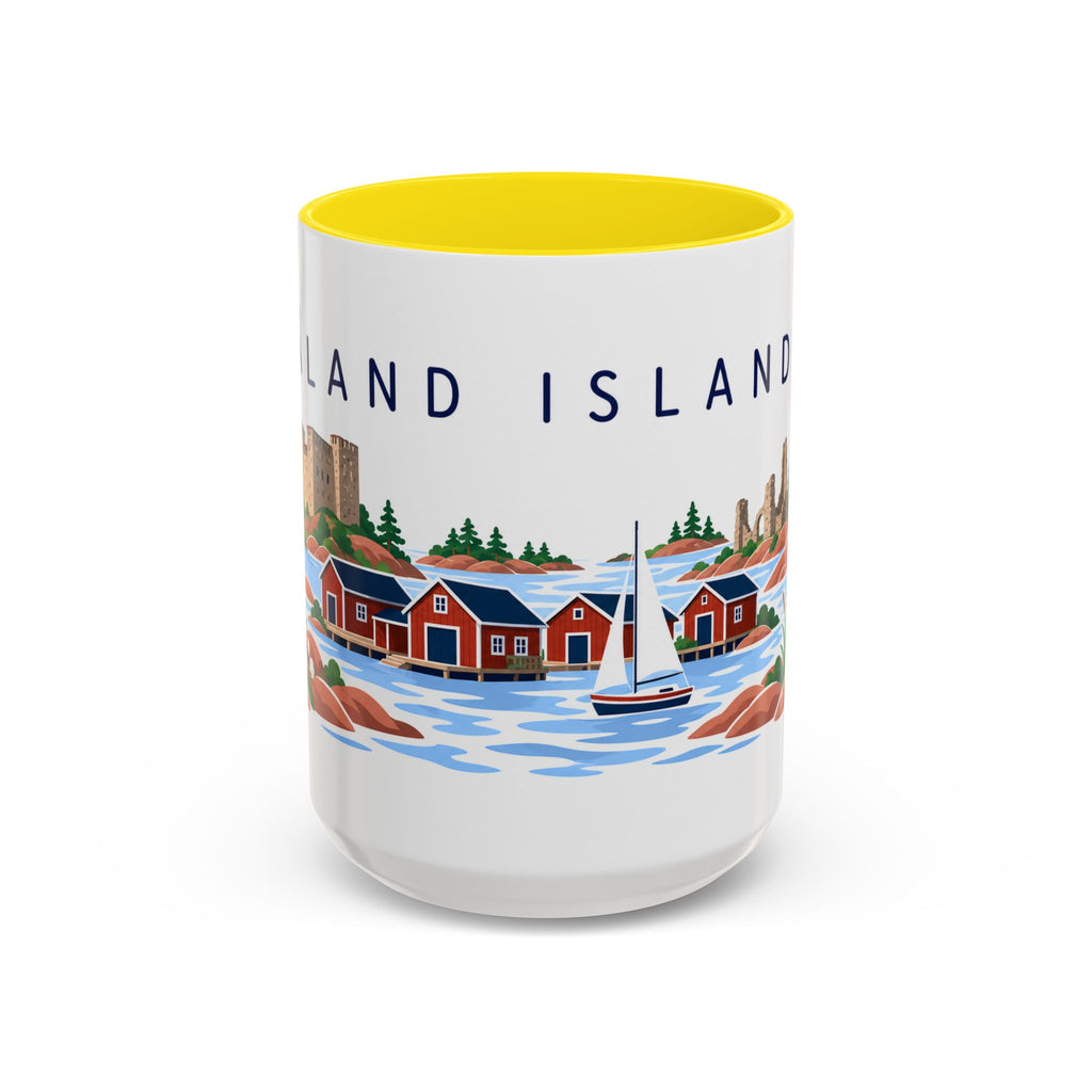 Åland Islands Coffee Mug | Travel Souvenir Accent Mug | Country Gift Ceramic Cup 11oz 15oz