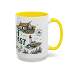 Irish West Coast Coffee Mug | Travel Destination Souvenir Gift | Accent Color Ceramic 11oz 15oz