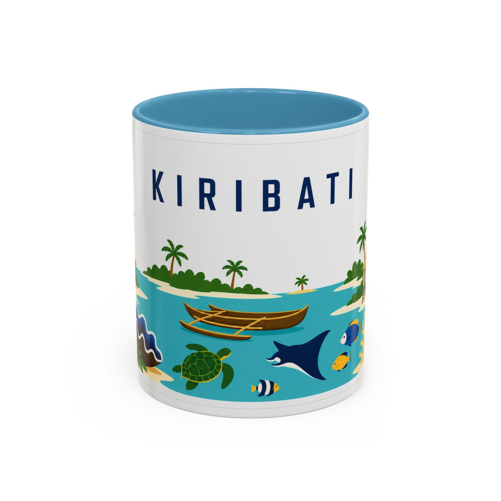 Kiribati Coffee Mug | Travel Souvenir Accent Mug | Country Gift Ceramic Cup 11oz 15oz