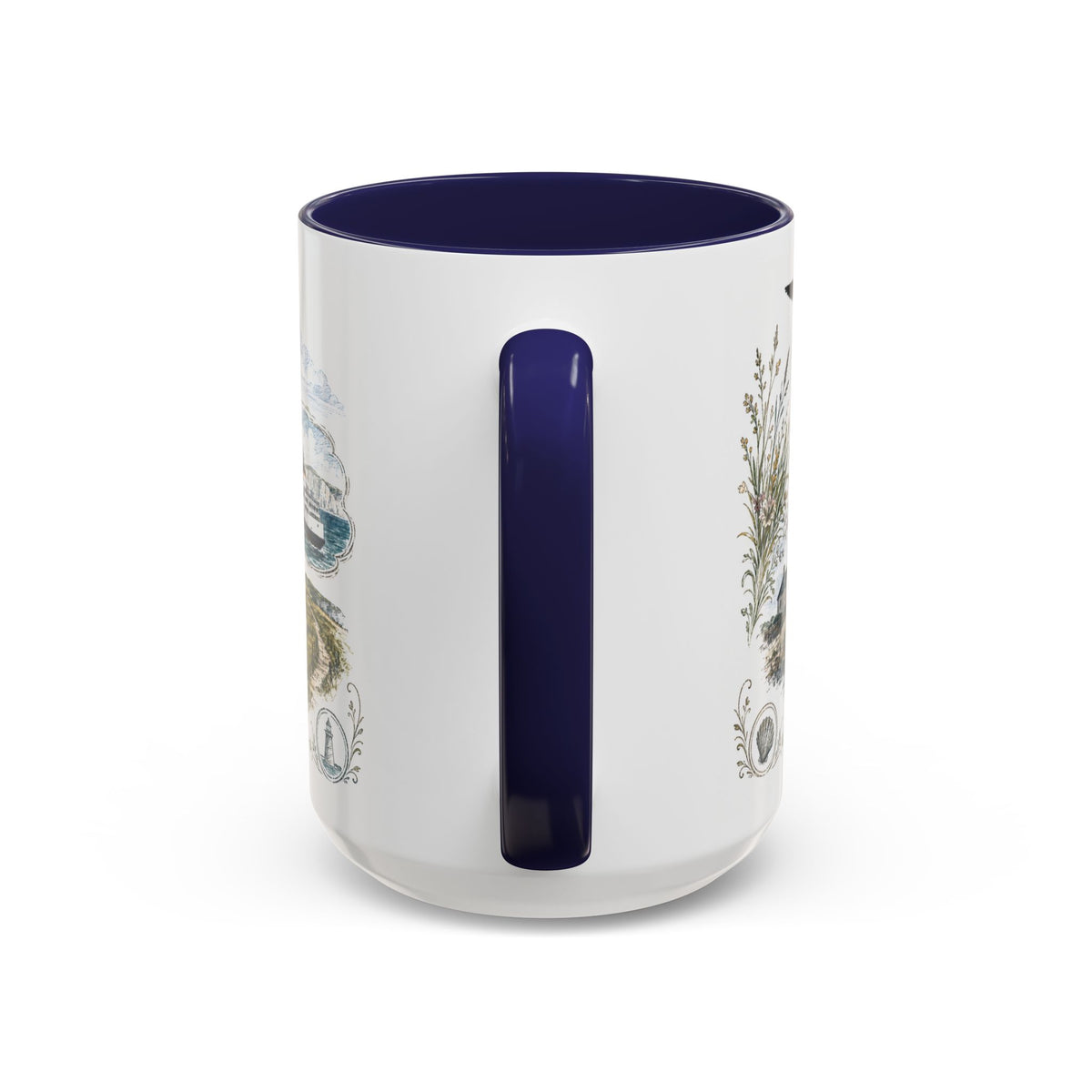 White Cliffs of Dover Mug, England Travel Souvenir, Bucket List Gift, Accent Ceramic Coffee Mug 11oz 15oz