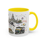 Bangkok Coffee Mug | Thailand Souvenir Travel Gift | Accent Color Ceramic 11oz 15oz