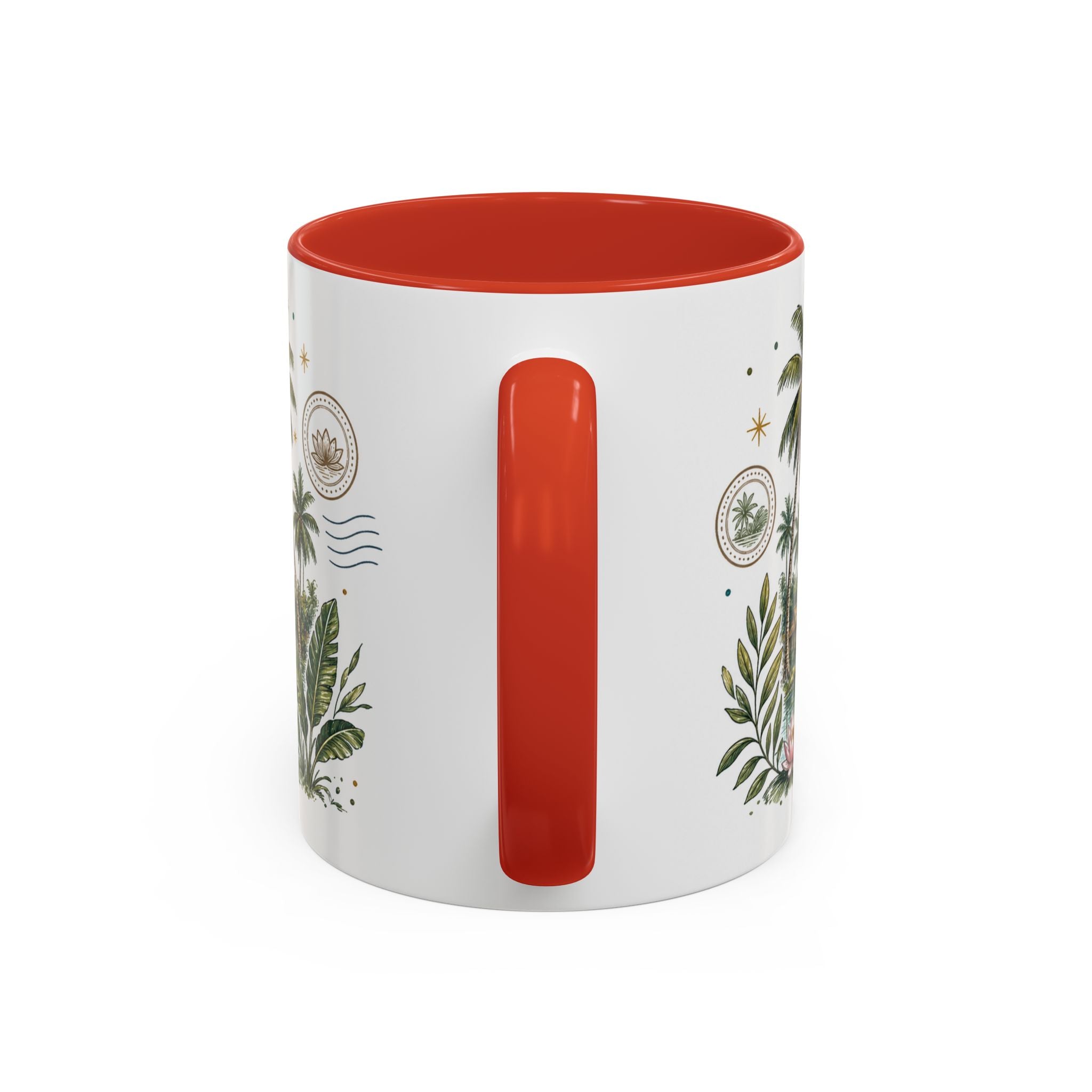 Kerala Backwaters Coffee Mug | Travel Destination Souvenir Gift | Accent Color Ceramic 11oz 15oz