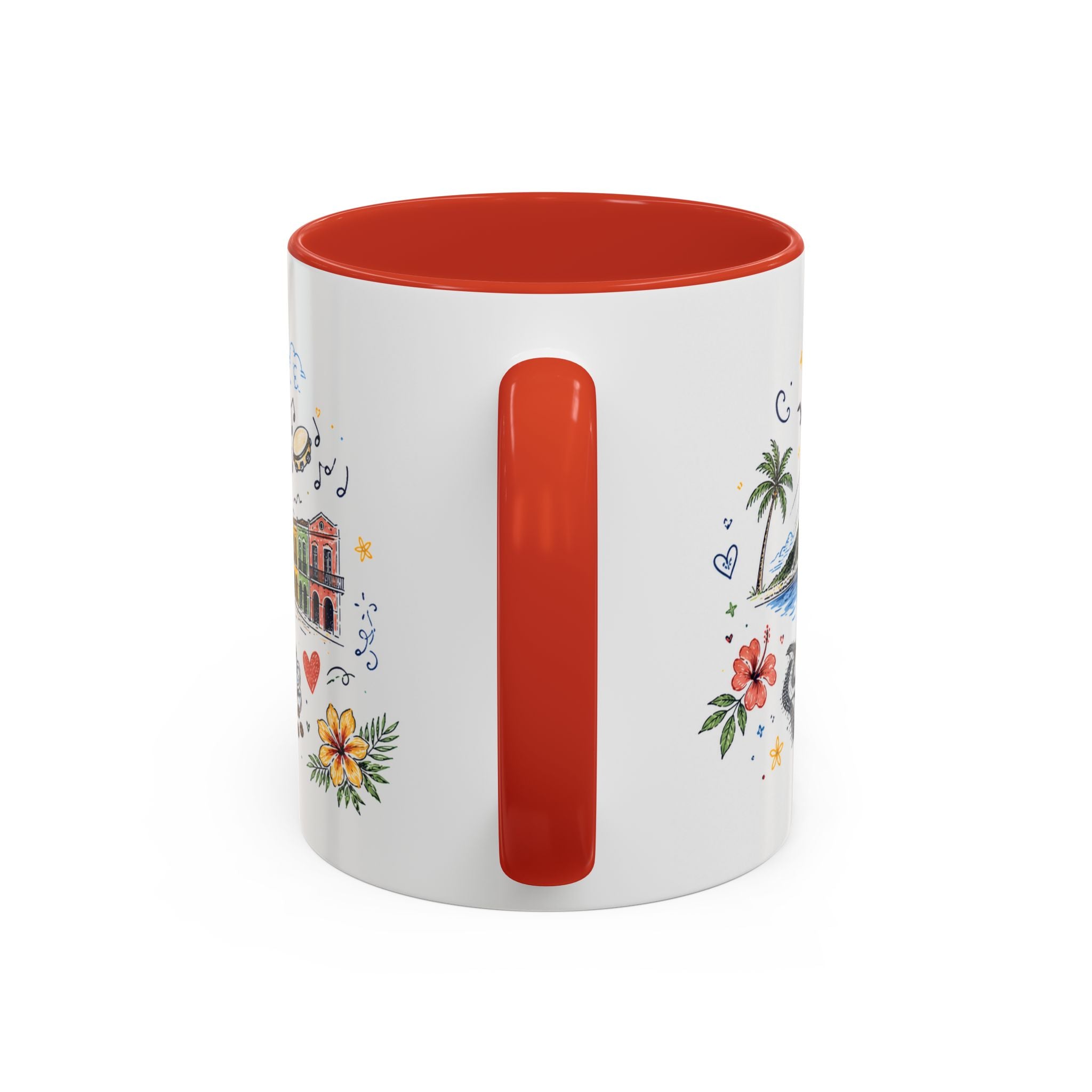 Rio de Janeiro Coffee Mug | Brazil Souvenir Travel Gift | Accent Color Ceramic 11oz 15oz