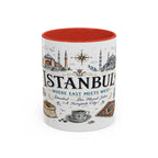 Istanbul Coffee Mug | Turkey Souvenir Travel Gift | Accent Color Ceramic 11oz 15oz