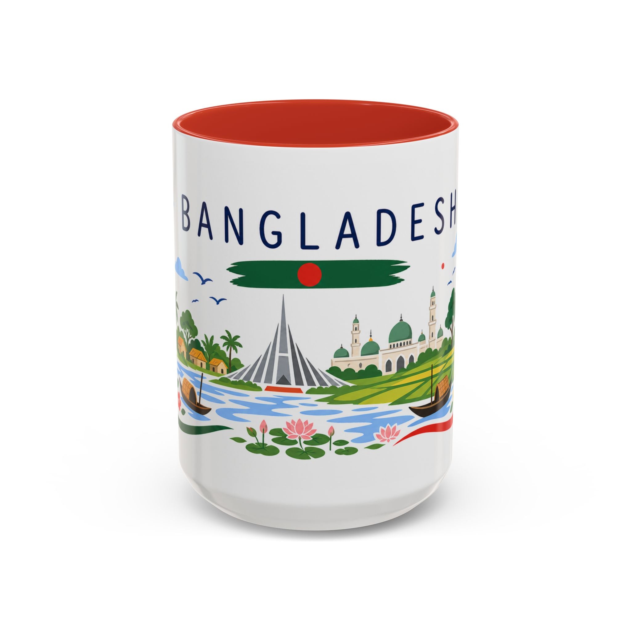 Bangladesh Coffee Mug | Travel Souvenir Accent Mug | Country Gift Ceramic Cup 11oz 15oz