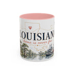 Louisiana Home State Mug | Moving Away Gift | Long Distance Friendship Coffee Cup | 11oz 15oz Accent Mug