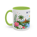 Myanmar Coffee Mug | Travel Souvenir Accent Mug | Place Gift Ceramic Cup 11oz 15oz