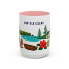 Norfolk Island Coffee Mug | Travel Souvenir Accent Mug | Country Gift Ceramic Cup 11oz 15oz