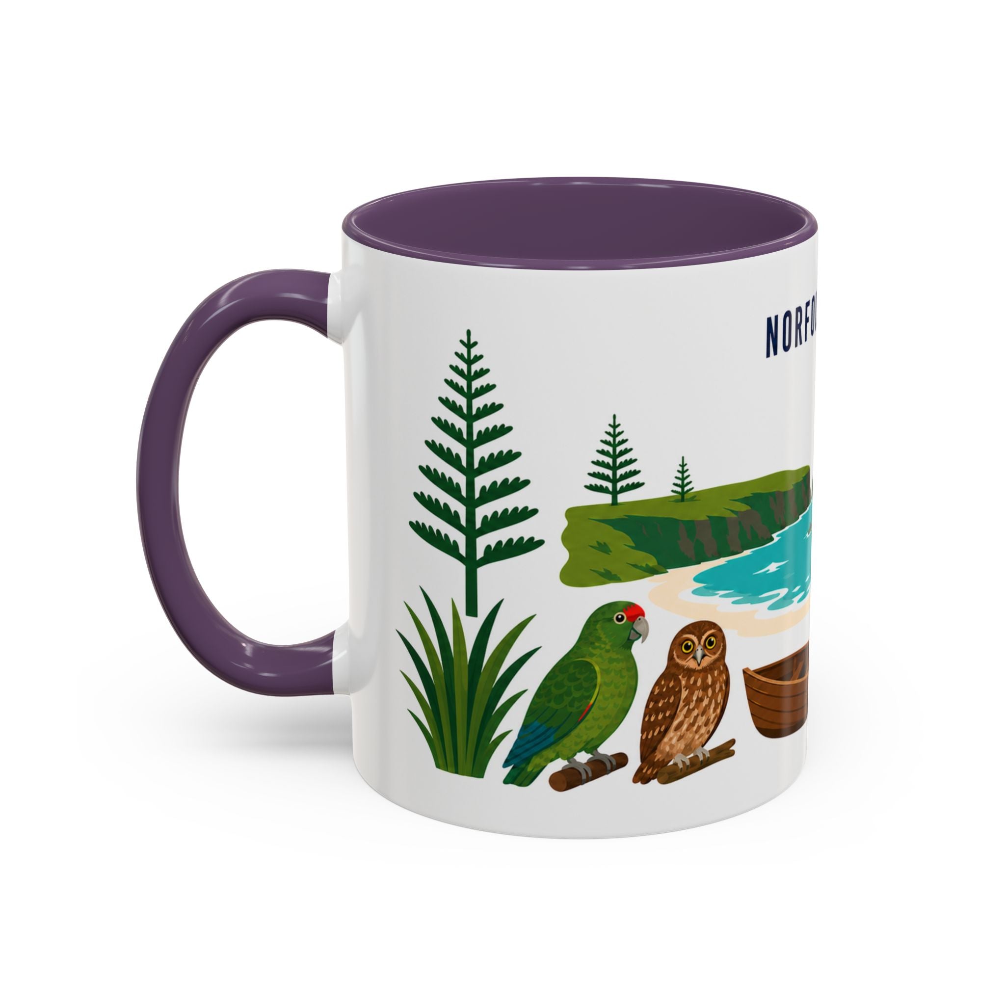 Norfolk Island Coffee Mug | Travel Souvenir Accent Mug | Country Gift Ceramic Cup 11oz 15oz