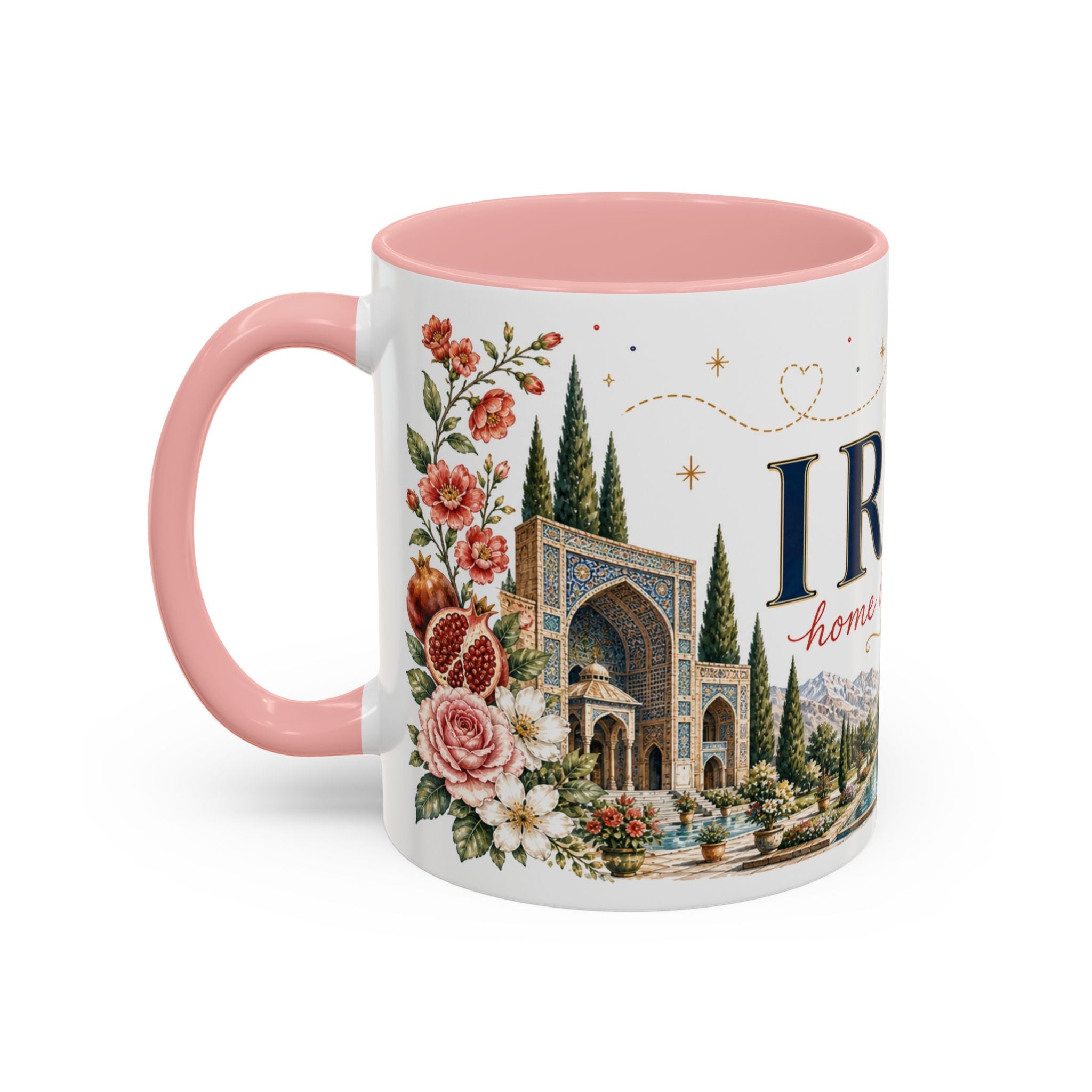 Iran Home Country Mug | Moving Away Gift | Long Distance Friendship | 11 oz 15 oz Accent Mug
