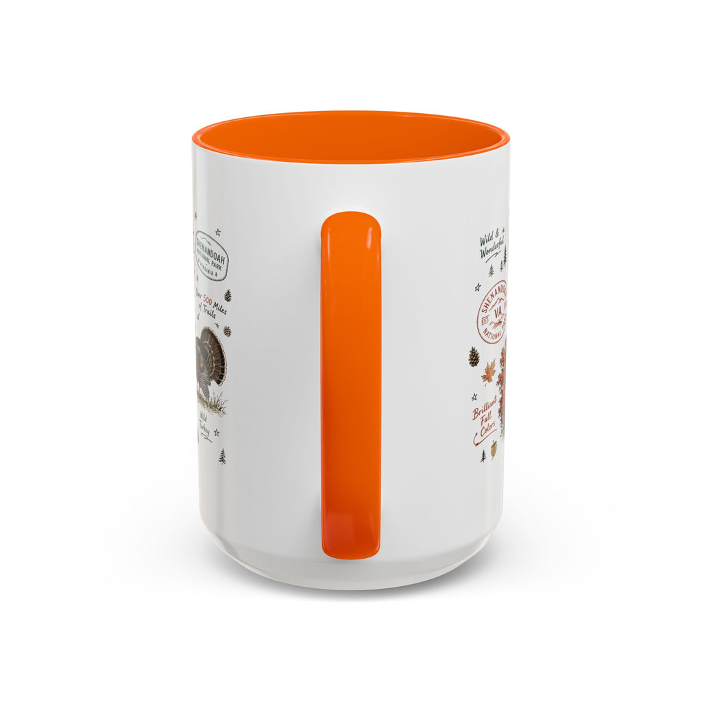 Shenandoah National Park Coffee Mug | Virginia Blue Ridge Hiking Autumn Gift | Accent Color Ceramic 11oz 15oz