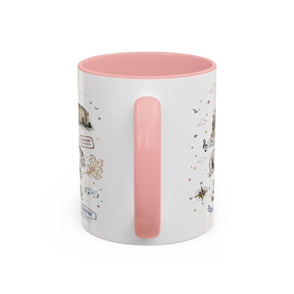 Vienna Coffee Mug | Austria Souvenir Travel Gift | Accent Color Ceramic 11oz 15oz