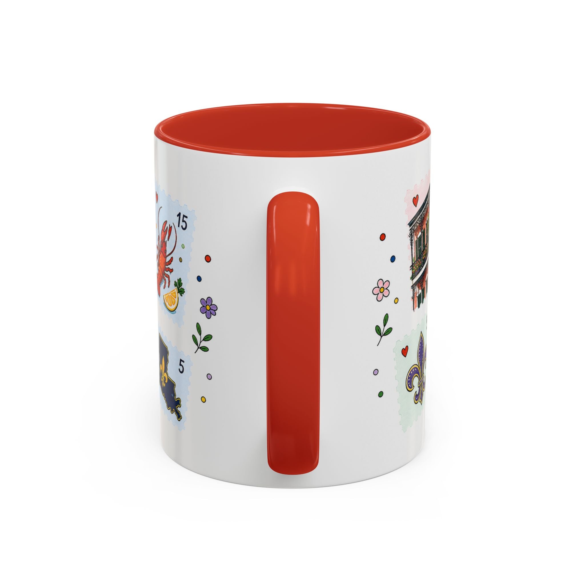 New Orleans Coffee Mug | Postage Stamp Collage Mug | Travel Souvenir Accent Cup 11oz 15oz