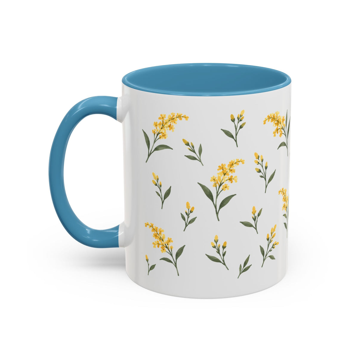 Kentucky Goldenrod Mug, State Flower Floral Coffee Cup, 11oz Botanical Gift