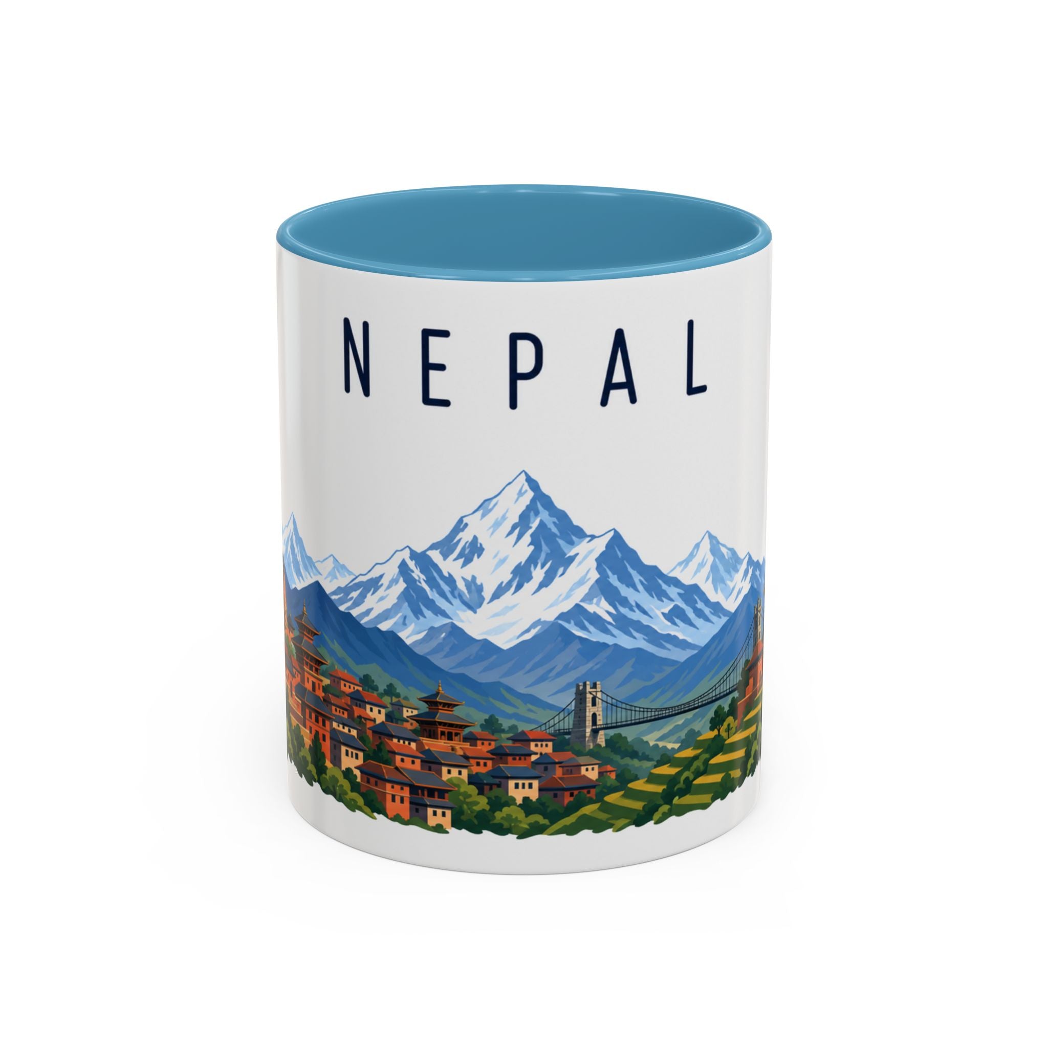 Nepal Coffee Mug | Travel Souvenir Accent Mug | Country Gift Ceramic Cup 11oz 15oz