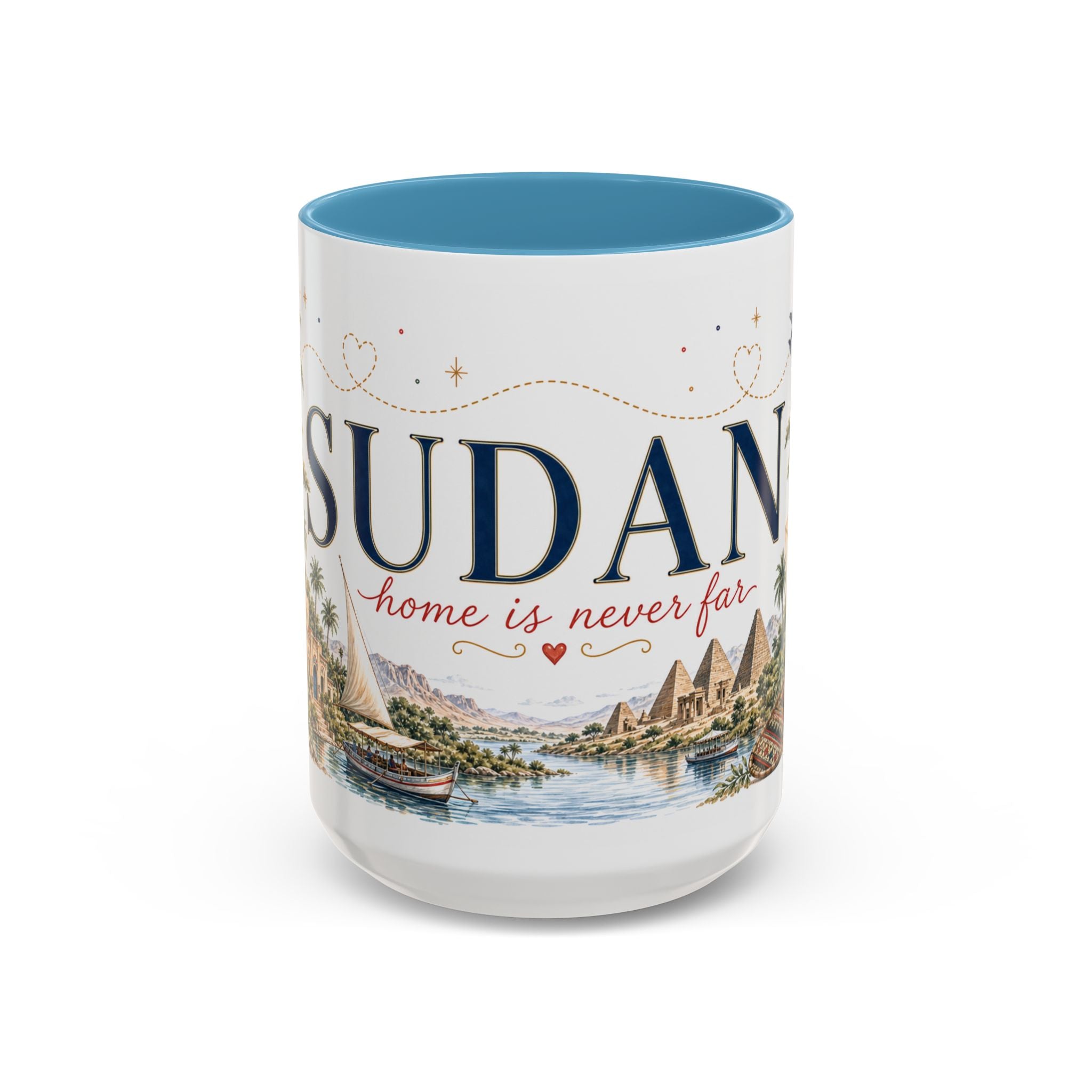 Sudan Home Country Mug | Moving Away Gift | Long Distance Friendship | 11 oz 15 oz Accent Mug