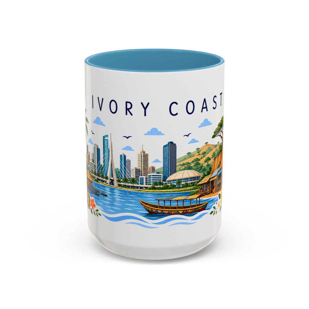 Ivory Coast Coffee Mug | Travel Souvenir Accent Mug | Place Gift Ceramic Cup 11oz 15oz