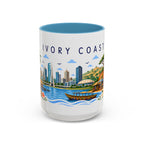 Ivory Coast Coffee Mug | Travel Souvenir Accent Mug | Place Gift Ceramic Cup 11oz 15oz