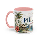 Philippines Home Country Mug | Moving Away Gift | Long Distance Friendship | 11 oz 15 oz Accent Mug