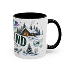 Lapland Coffee Mug | Travel Destination Souvenir Gift | Accent Color Ceramic 11oz 15oz