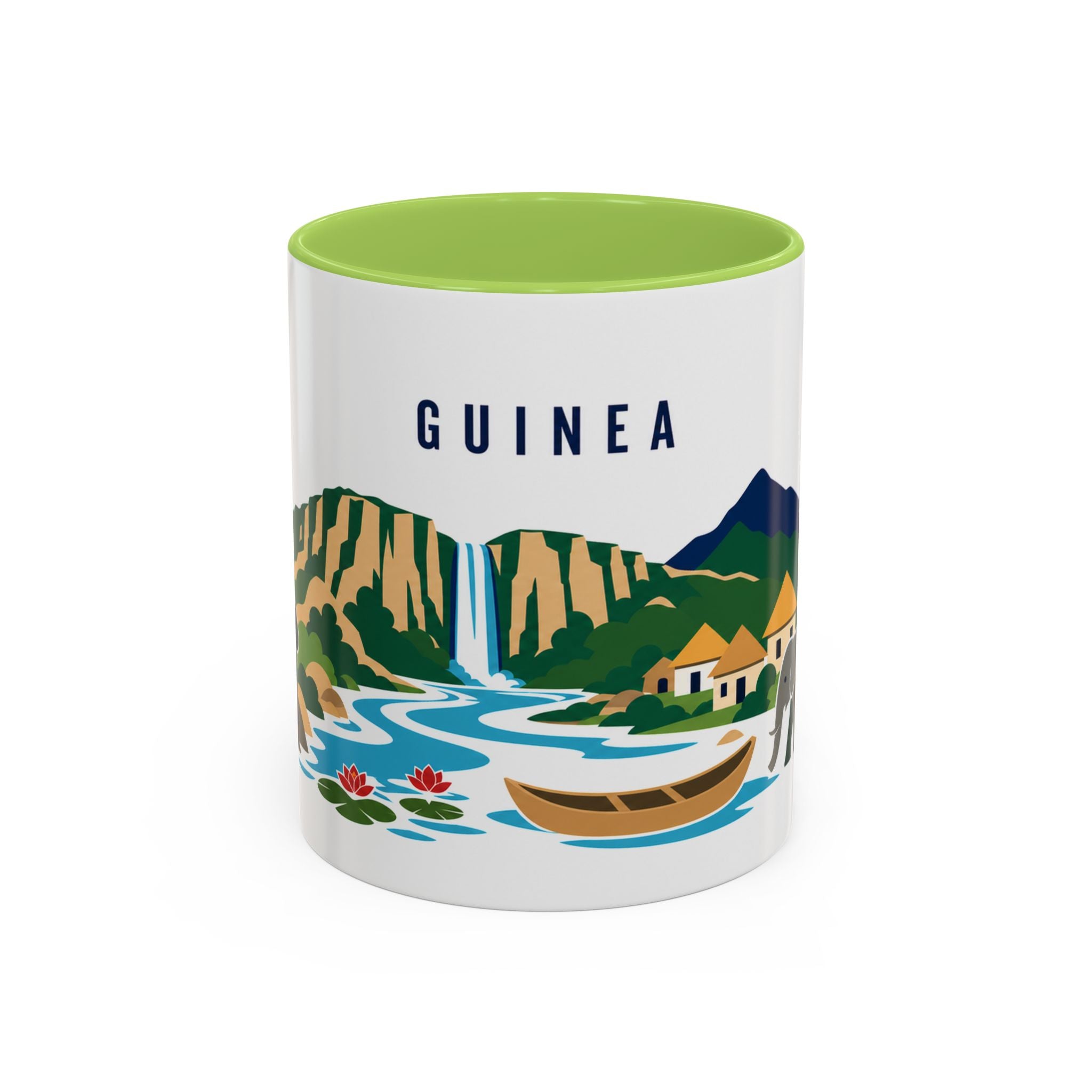 Guinea Coffee Mug | Travel Souvenir Accent Mug | Country Gift Ceramic Cup 11oz 15oz